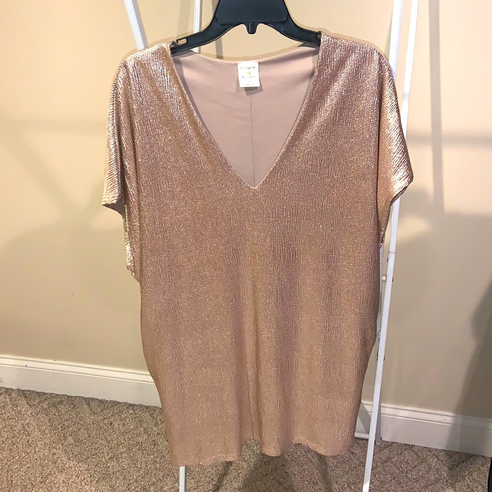 By Together Shimmering Gold Dress